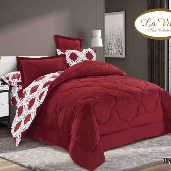 parure de drap king size rouge