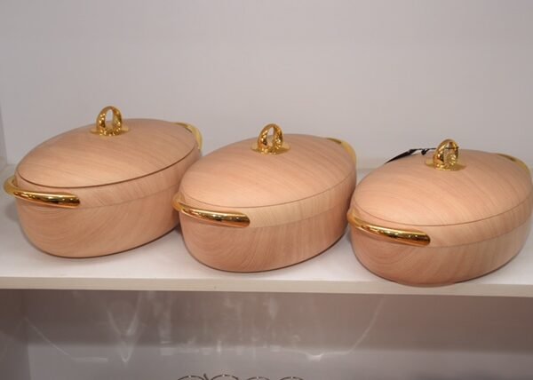 Ensemble de 3 cocottes isothermes Forever Gold