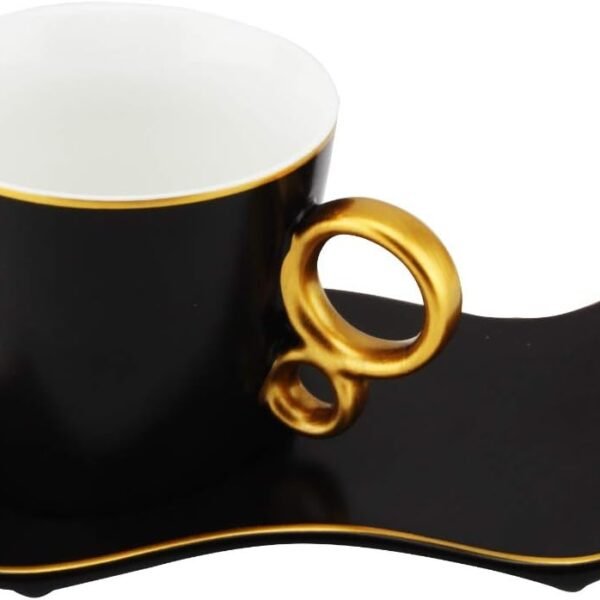 Service à thé - Porcelaine anglaise - Noir