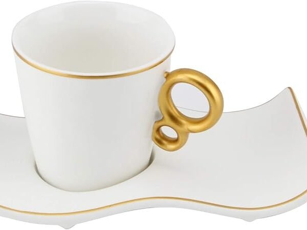 Service à thé -Porcelaine anglaise - Blanc